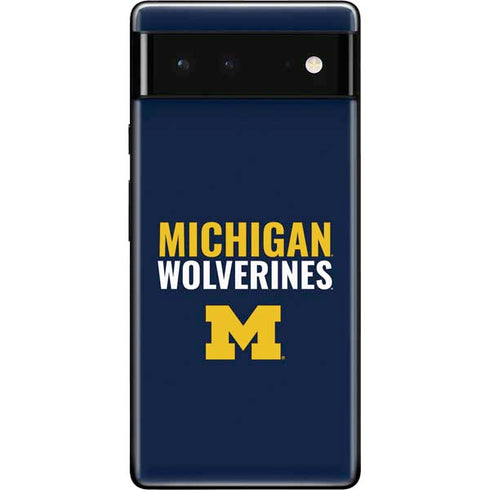 University of Michigan Wolverines M Google Pixel 6 Skin